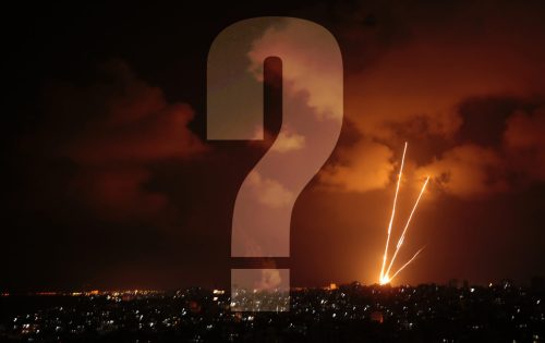 October 2023, uncertainity Rockets fired from the Gaza Strip